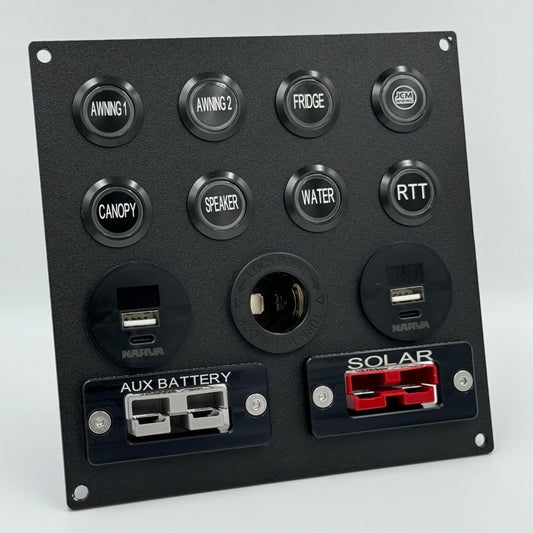 Eight Push Button - Power/Switch Panel