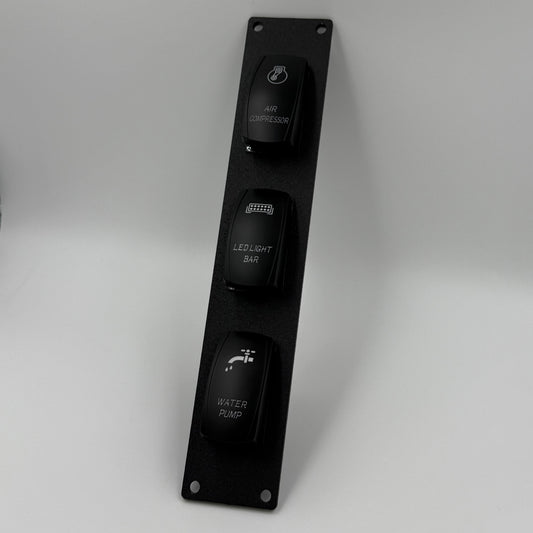 Three Rocker Switch Panel