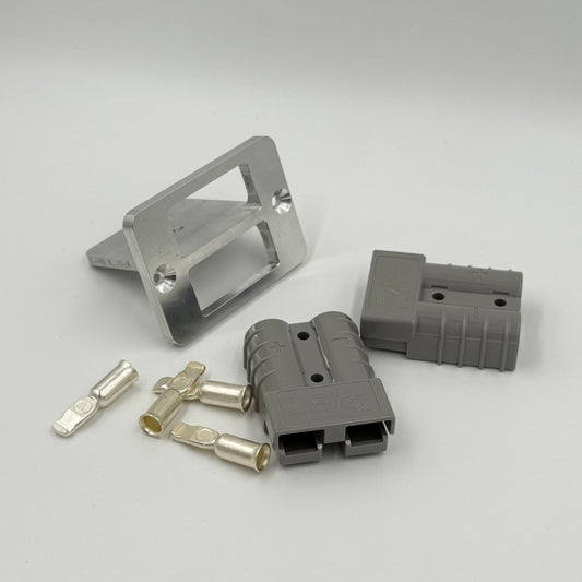 Double Flush Mount Billet CNC Aluminium 50amp Anderson Plug Mount