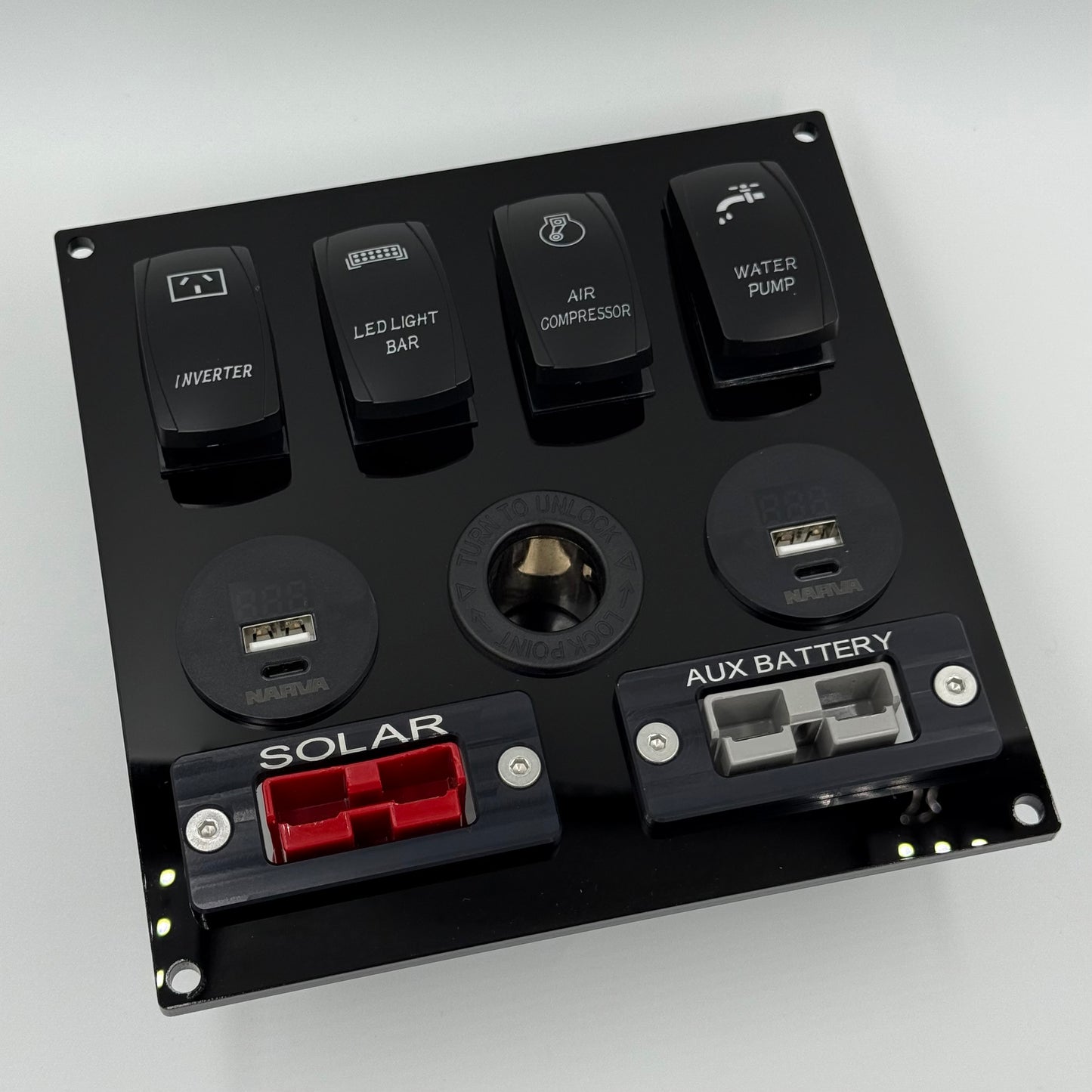 Four Rocker Switch - Power/Switch Panel