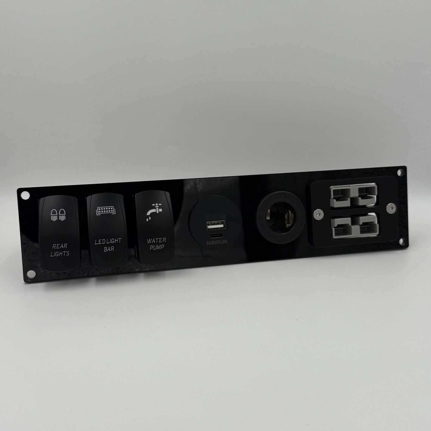 Three Rocker Switch - Power/Switch Panel