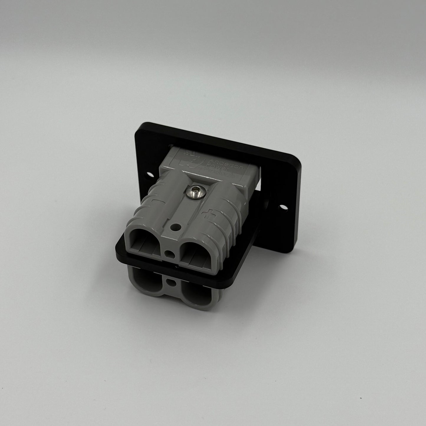 Double Anodised Black Flush Mount Billet CNC Aluminium 50amp Anderson Plug Mount