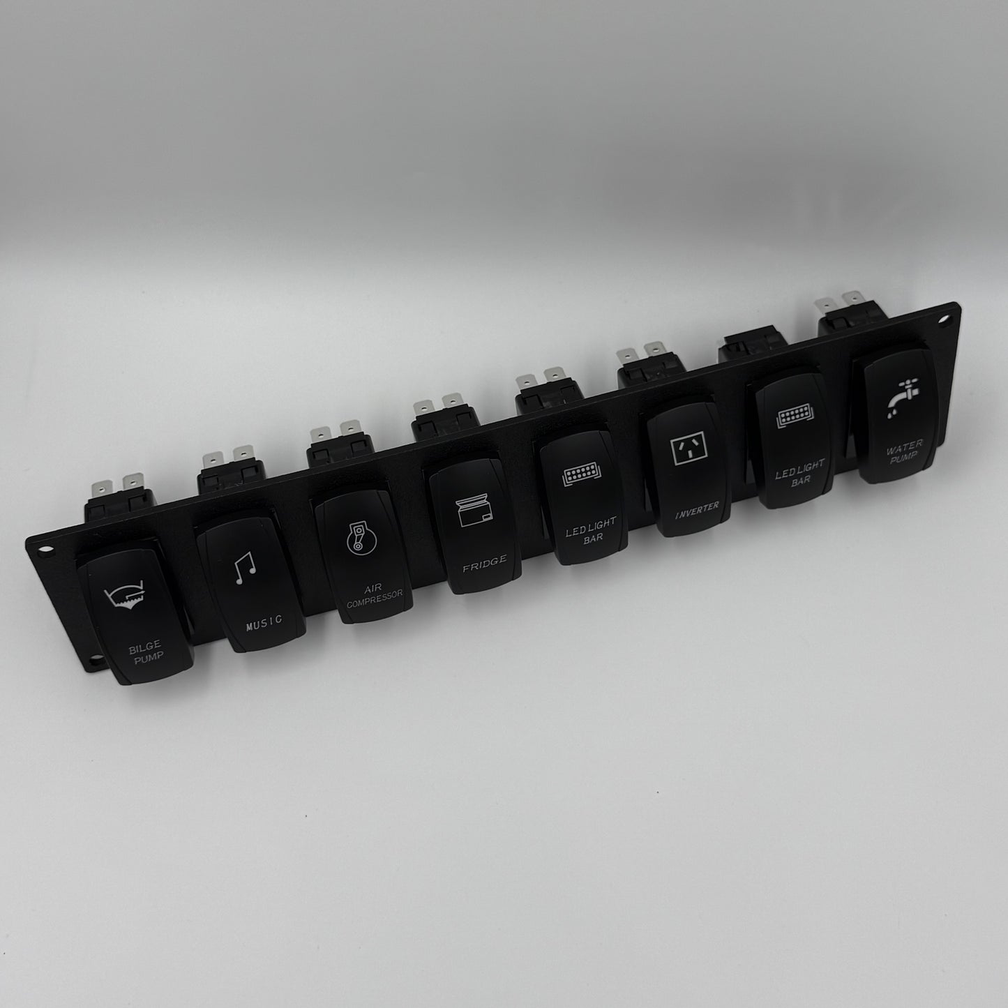 Eight Rocker Switch Panel