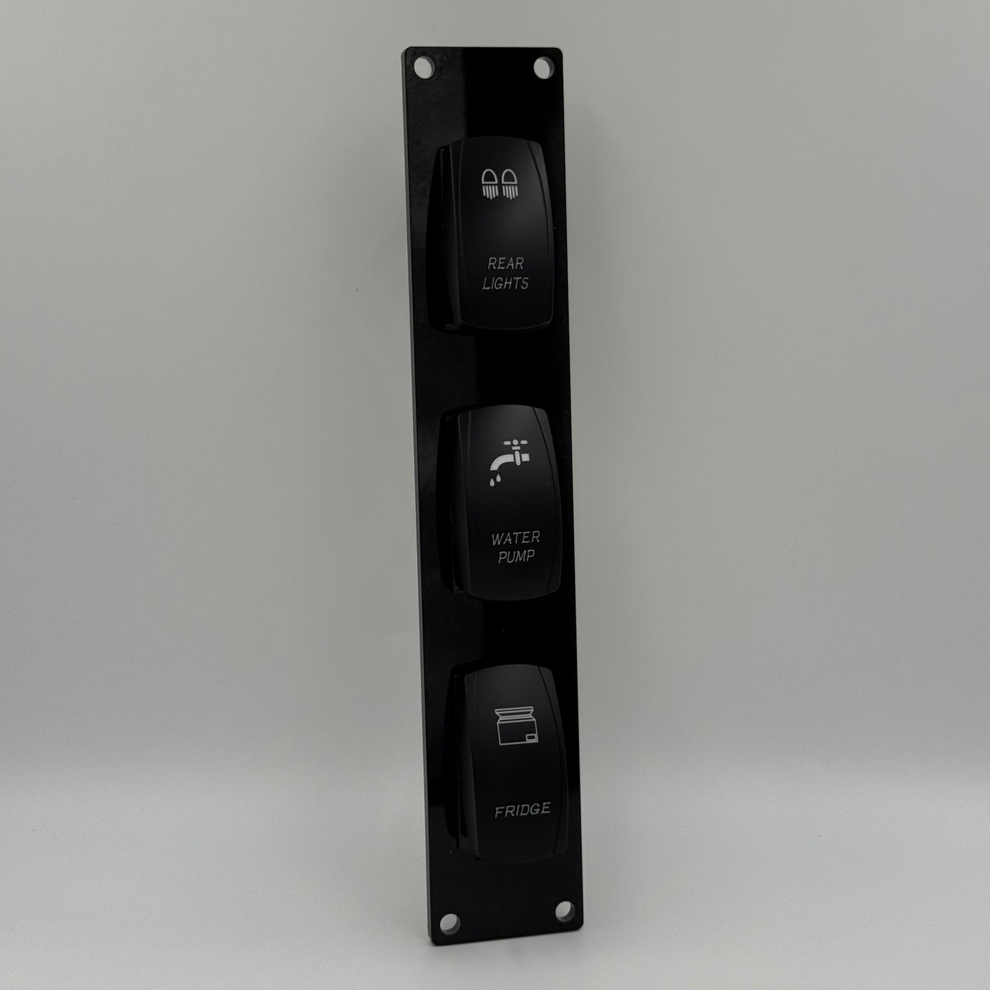 Three Rocker Switch Panel
