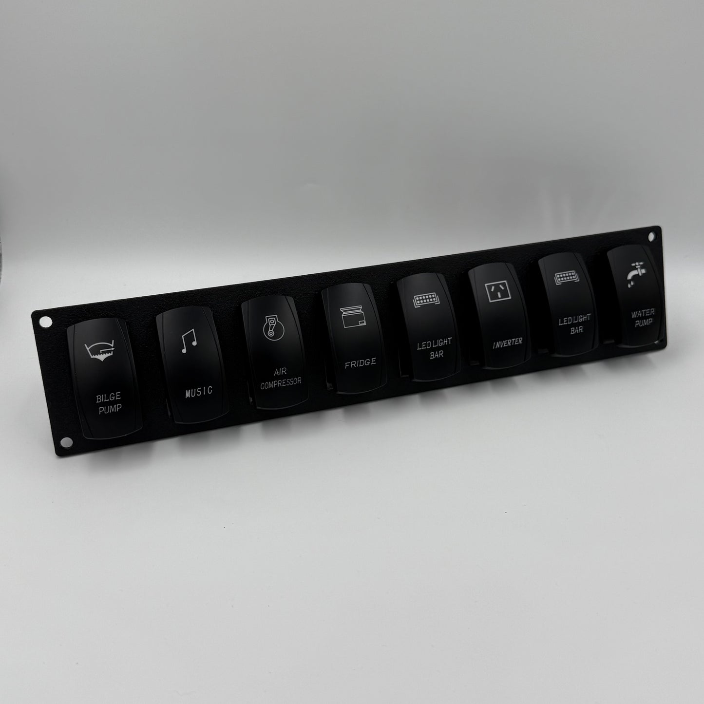 Eight Rocker Switch Panel