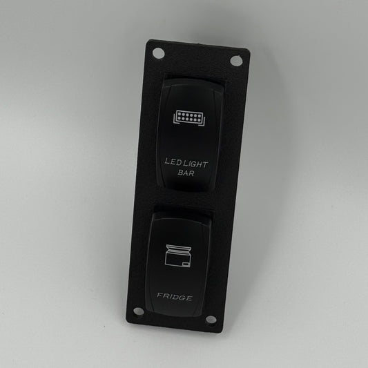 Two Rocker Switch Panel