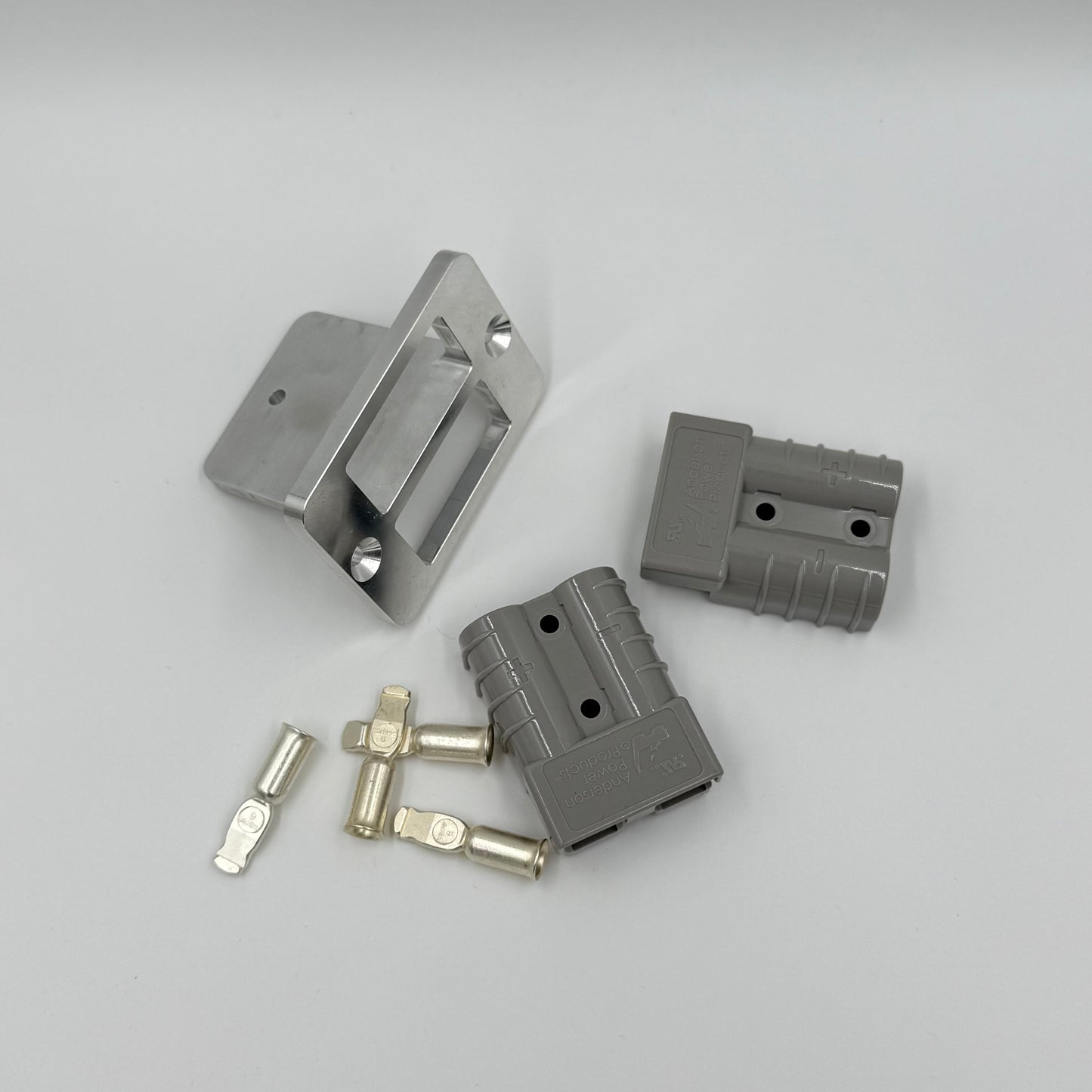 Double Flush Mount Billet CNC Aluminium 50amp Anderson Plug Mount