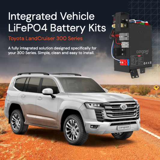 Cangoee - Toyota Landcruiser 300 Series - 110Ah Lithium (LiFePO4) Capacity