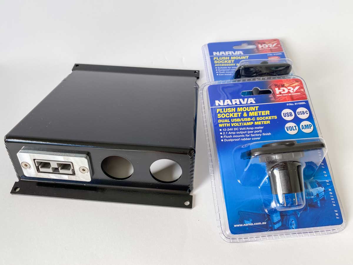 Anderson, USB-C & 12v Outlet Panel