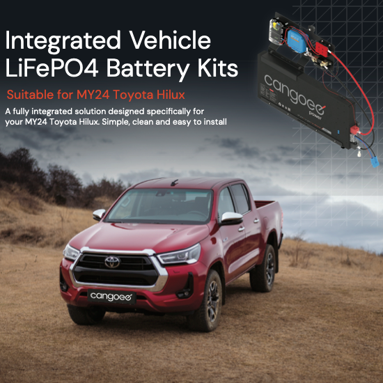 Cangoee - Toyota N80 Hilux- 110Ah Lithium (LiFePO4) Capacity
