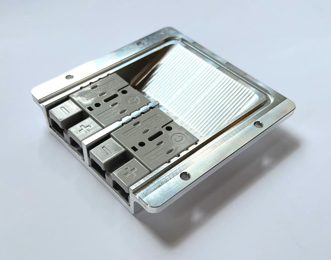 Double Surface Mount Billet CNC Aluminium 50amp Anderson Plug Cover