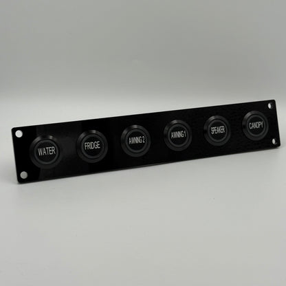 Six Push Button Switch Panel - Long