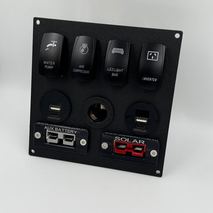 Four Rocker Switch - Power/Switch Panel
