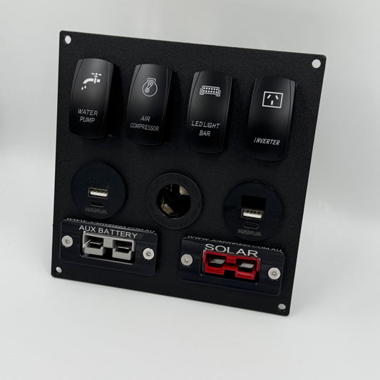 Four Rocker Switch - Power/Switch Panel