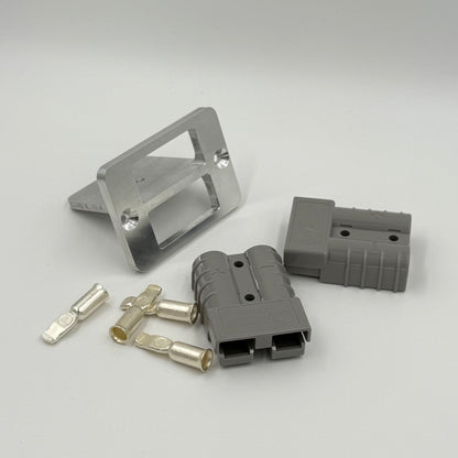 Double Flush Mount Billet CNC Aluminium 50amp Anderson Plug Mount