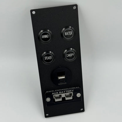 Four Push Button - Power/Switch Panel