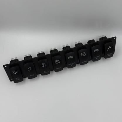 Eight Rocker Switch Panel