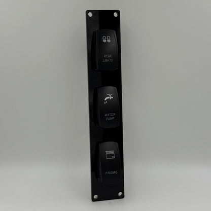 Three Rocker Switch Panel