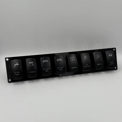 Eight Rocker Switch Panel