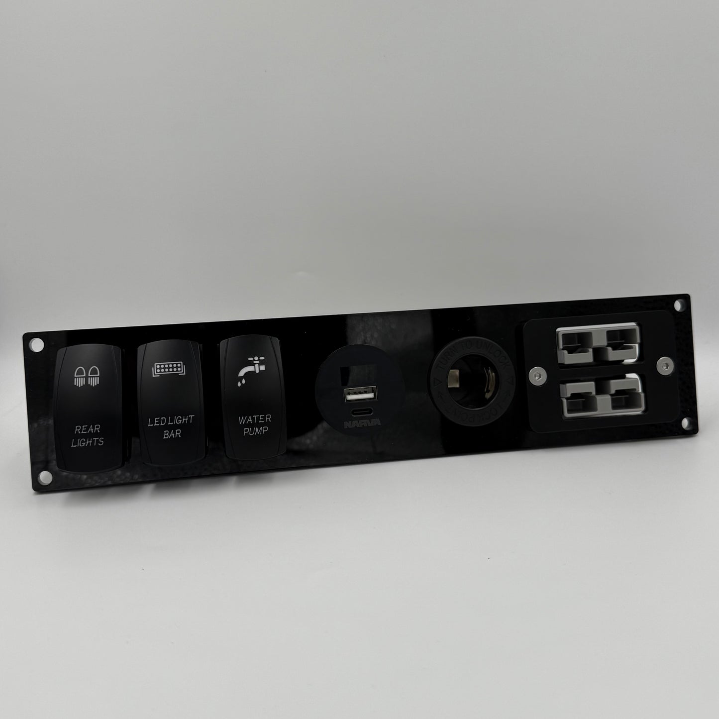Three Rocker Switch - Power/Switch Panel