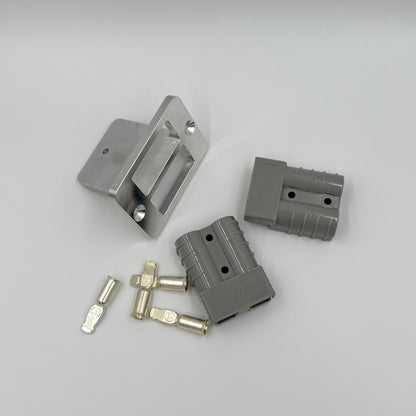 Double Flush Mount Billet CNC Aluminium 50amp Anderson Plug Mount