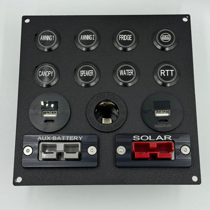 Eight Push Button - Power/Switch Panel
