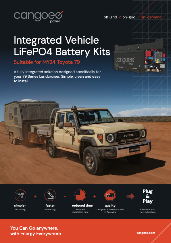 Cangoee - 79 Series LandCruiser - 110Ah Lithium (LiFePO4) Capacity