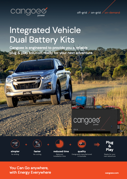 Cangoee - Isuzu D-Max -  110Ah Lithium (LiFePO4) Capacity