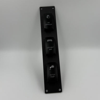 Three Rocker Switch Panel