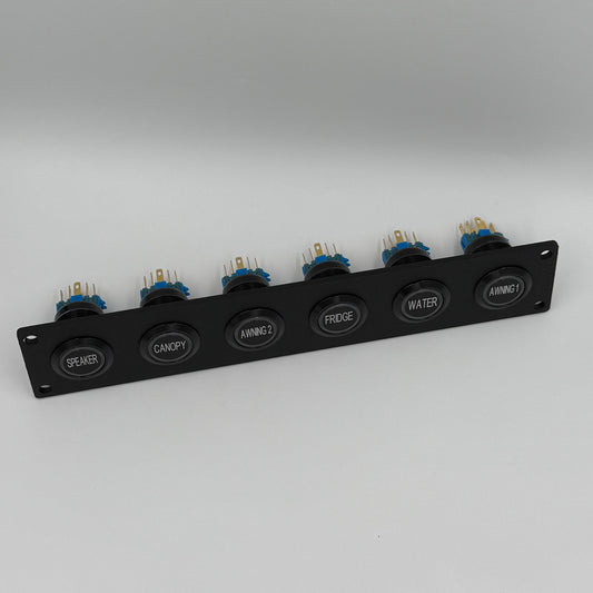Six Push Button Switch Panel - Long
