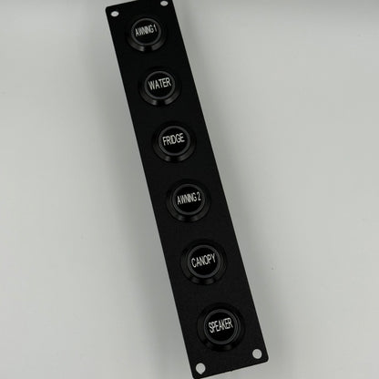Six Push Button Switch Panel - Long