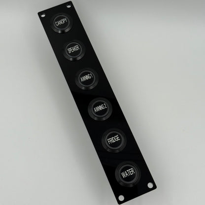 Six Push Button Switch Panel - Long