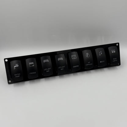 Eight Rocker Switch Panel