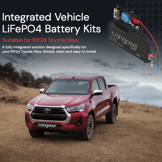 Cangoee - Toyota N80 Hilux- 110Ah Lithium (LiFePO4) Capacity
